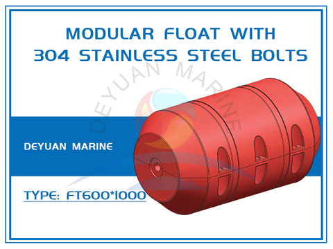 FT600*1000 Modular float with 304 stainless steel bolts 