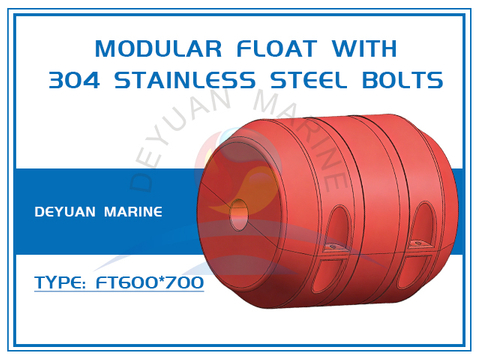 FT600*700 Modular float with 304 stainless steel bolts 
