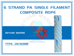 6 Strand Nylon Single Filament Composite Rope