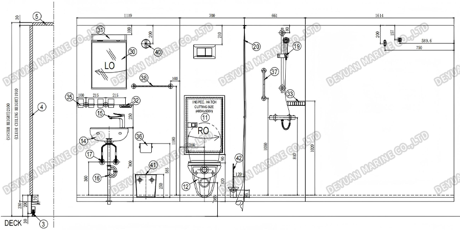 Marine Wet Sanitary Unit T1 Type-DEYUAN MARINE4