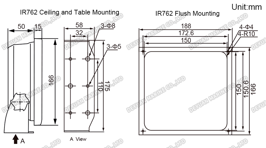 7 Inch TFT Weather Repeater-DEYUAN MARINE 3