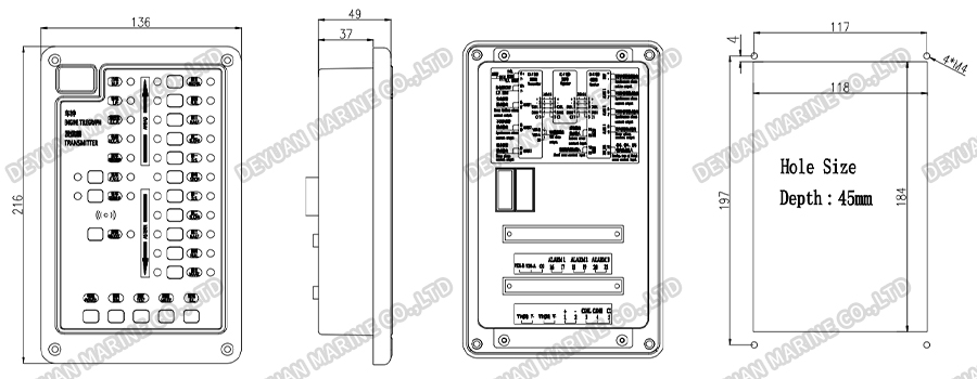 CL-T,II Engine Telegraph Transmitter-DEYUAN MARINE2
