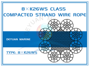8×K26WS Class Compacted Strand Wire Rope