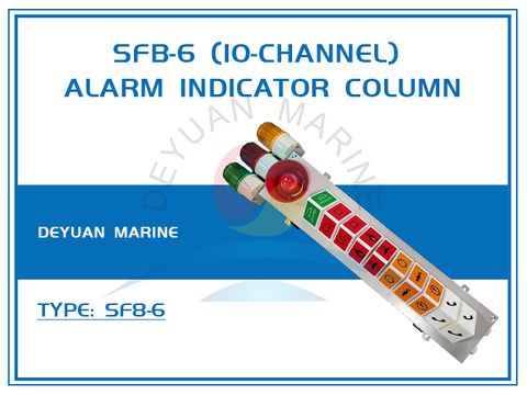 SFB-6 (10-Channel) Alarm Indicator Column