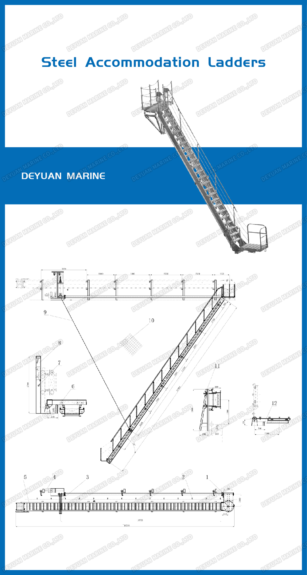 Steel Acc. ladder-DEYUAN MARINE