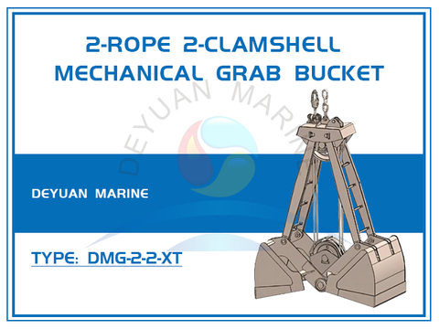 2-Rope 2-Clamshell Mechanical Grab Bucket