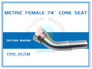 Metric Female 74° Cone Seat