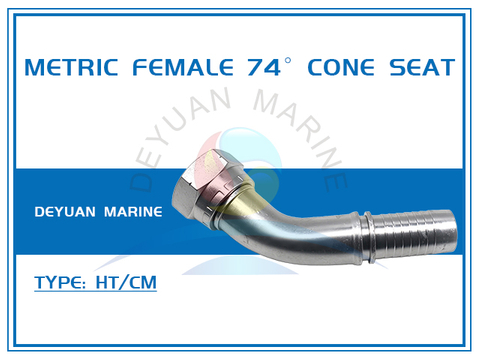 Metric Female 74° Cone Seat