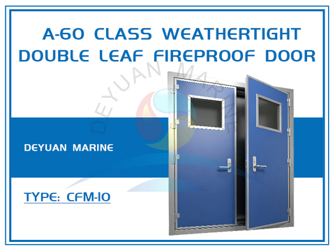 A-60 Class Weathertight Double Leaf Fireproof Door