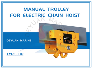 Manual Trolley For Electric Chain Hoist 