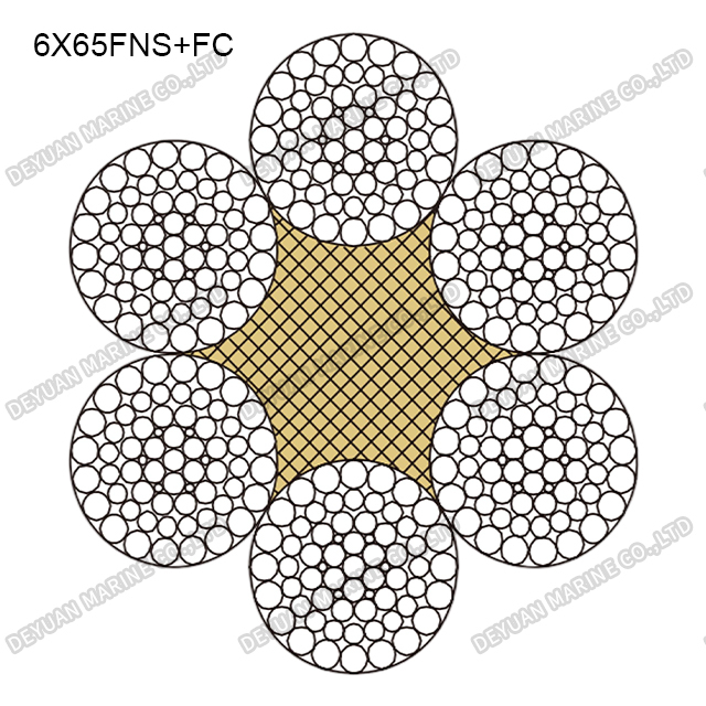 6×65 Class Round Strand Wire Rope