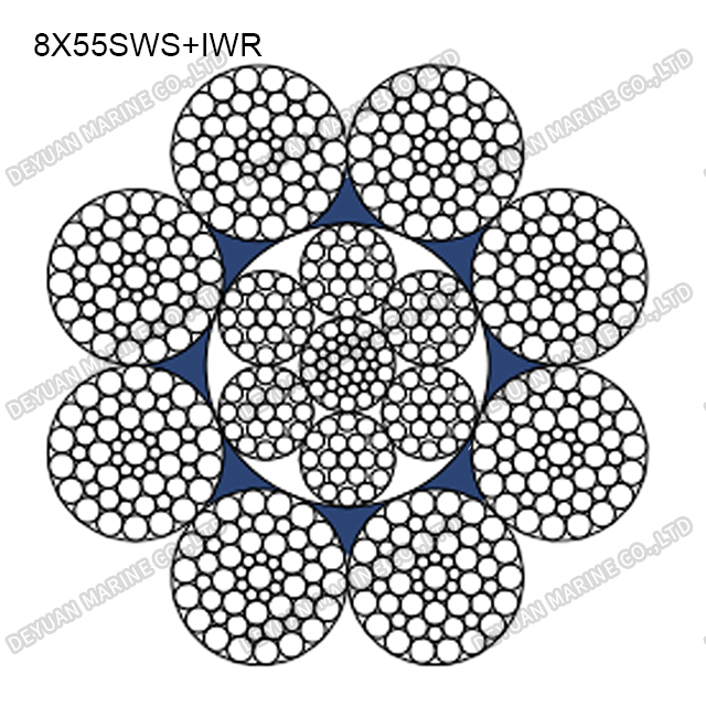 8×55 Class Round Strand Wire Rope