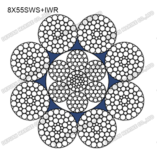 8×55 Class Round Strand Wire Rope