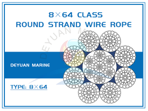8×64 Class Round Strand Wire Rope