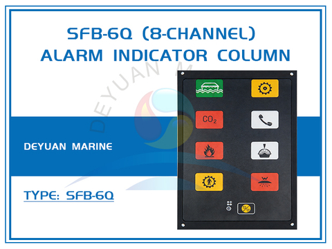 SFB-6Q (8-Channel) Alarm Indicator Column