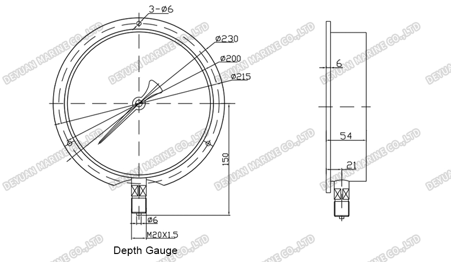 Special Pressure Gauges-DEYUAN MARINE6