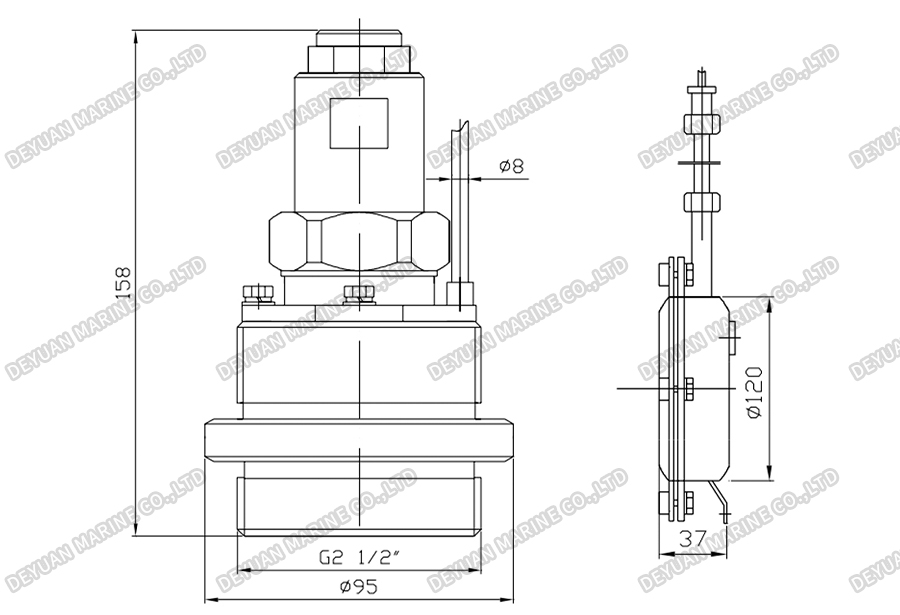 CXK-60 Type Pressure Annunciator-DEYUAN MARINE2