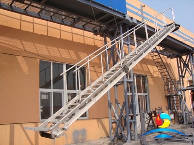 22800mm Aluminium Telescopic Accommodation Ladder With ABS Approval For Ship