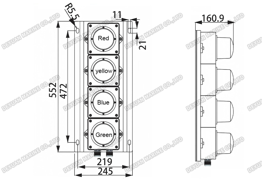 BJ-1口Warning Light-DEYUAN MARINE3