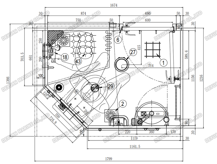 Marine Wet Sanitary Unit T5 Type-DEYUAN MARINE