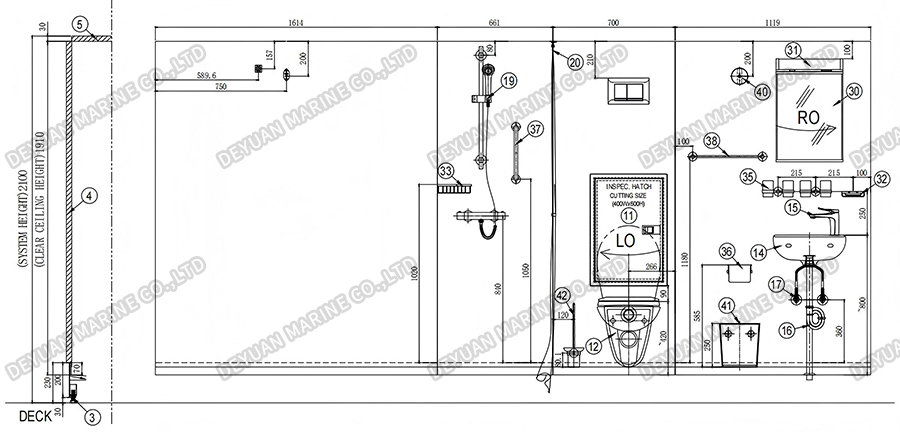 Marine Wet Sanitary Unit T2 Type-DEYUAN MARINE4