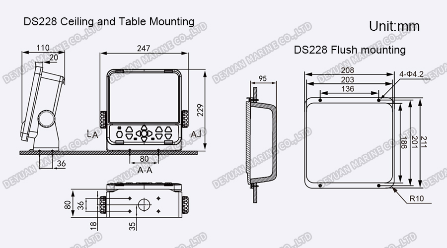 8 Inch TFT Dual-Frequency Dual-channel Echo Sounder-DEYUAN MARINE 4