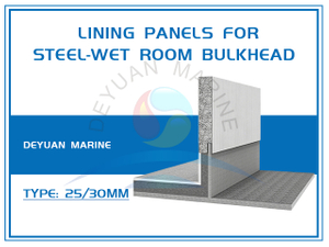 Wall Panels For Lining Bulkhead Between Steel Wall And Wet Room