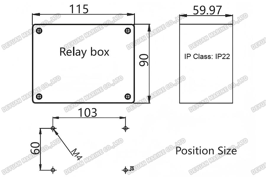 FR-100 Relay Box for Marine&nbsp;Telephone-DEYUAN MARINE2