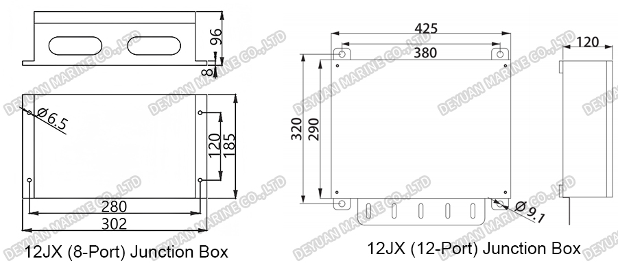 Sound-Powered Telephone Junction Box 12JX -DEYUAN MARINE4