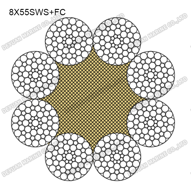 8×55 Class Round Strand Wire Rope