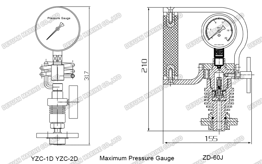 Special Pressure Gauges-DEYUAN MARINE7