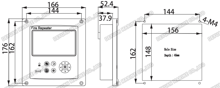 SDS-RP Flush Type Repeater-DEYUAN MARINE2