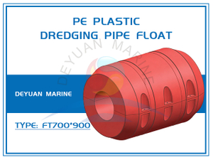 PE Plastic Dredging Pipe Float FT700*900 