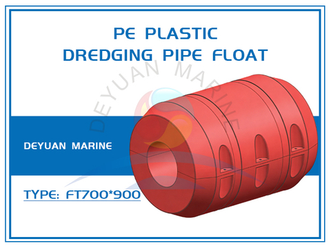 PE Plastic Dredging Pipe Float FT700*900 