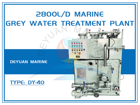 2800L/d Marine Grey water Treatment Plant