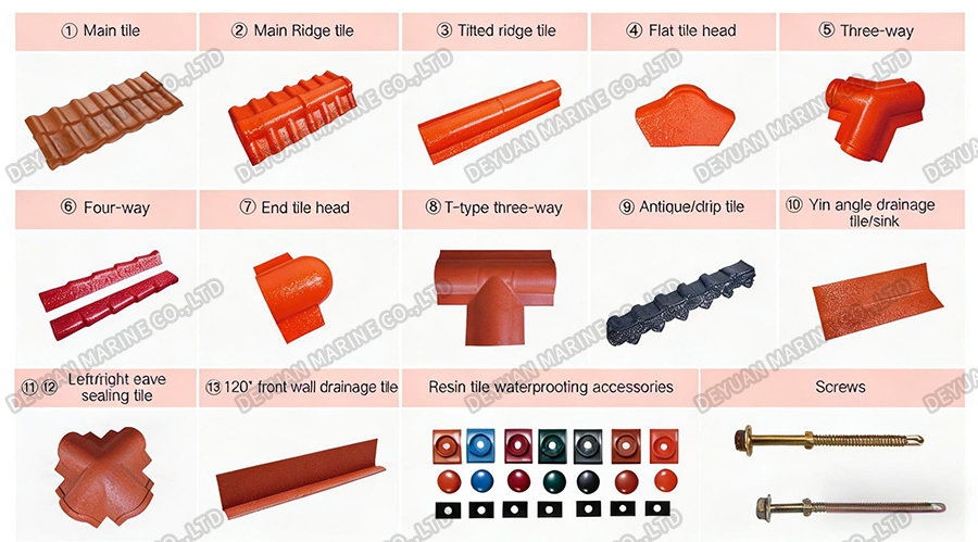 Antique One-Piece Tile-DEYUAN MARINE4.