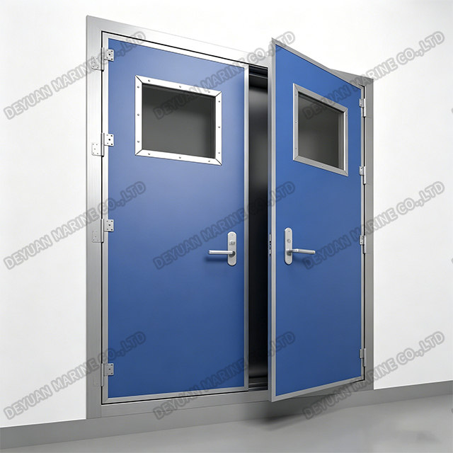 A-60 Class Weathertight Double Leaf Fireproof Door