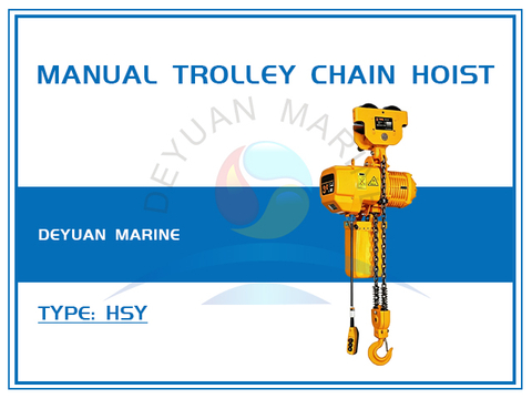 2.5–5t Manual Trolley Chain Hoist