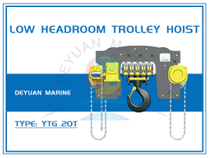 HSZ-YTG 20T Low Headroom Trolley Hoist
