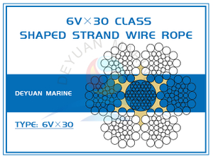 6V×30 Class Shaped Strand Wire Rope