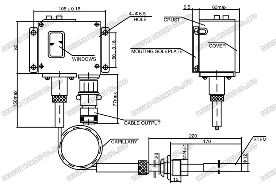 WJK Marine Temperature Controller-DEYUAN MARINE2.