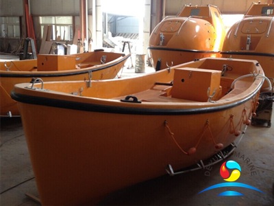 SOLAS Approval FRP Material Marine Open Type Used Rescue Lifeboats 