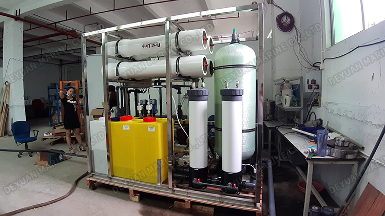 CCS Inspection of 50T R.O. Seawater Desalination Unit in Deyuan Marine