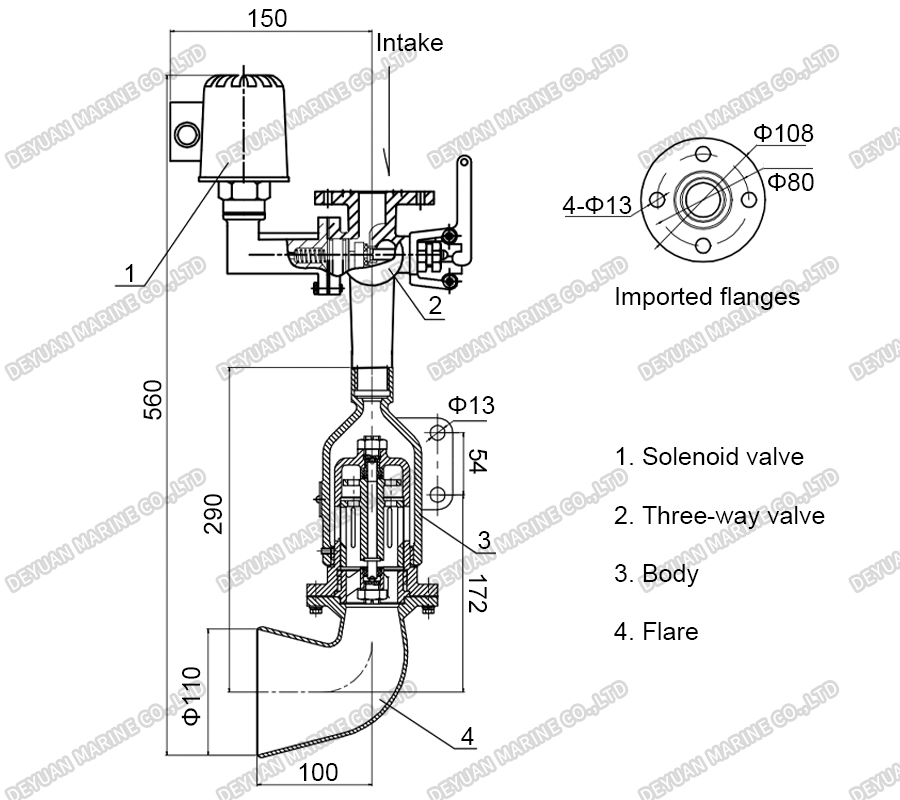 DG15 Rotor Air Horn-DEYUAN MARINE2