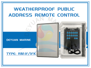 RM-1F/1FK Weatherproof Public Address Remote Control Station