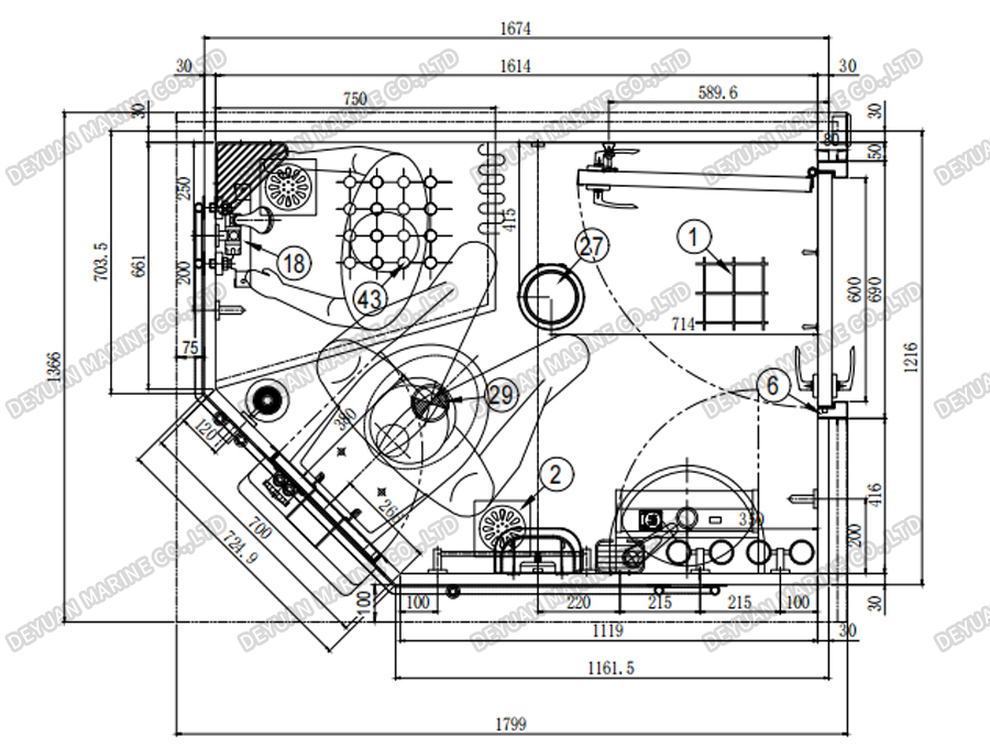 Marine Wet Sanitary Unit T1 Type-DEYUAN MARINE