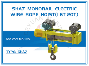 SHA7 Monorail Electric Wire Rope Hoist(1.6t-20t) 