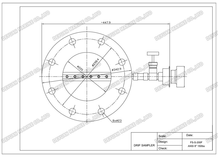 Fuel Oil Drip Sampler-DEYUAN MARINE4