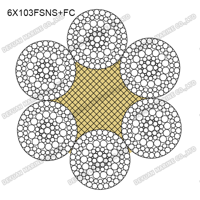 6×103 Class Round Strand Wire Rope