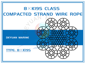 8×K19S Class Compacted Strand Wire Rope